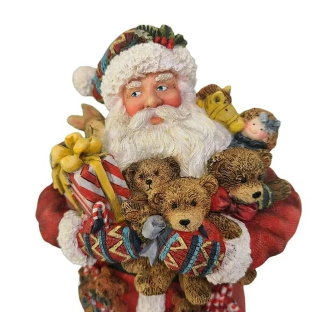 Sherri Buck Baldwin Santa Figurine Bountiful Bears IV Lang and Wise‎ Vintage